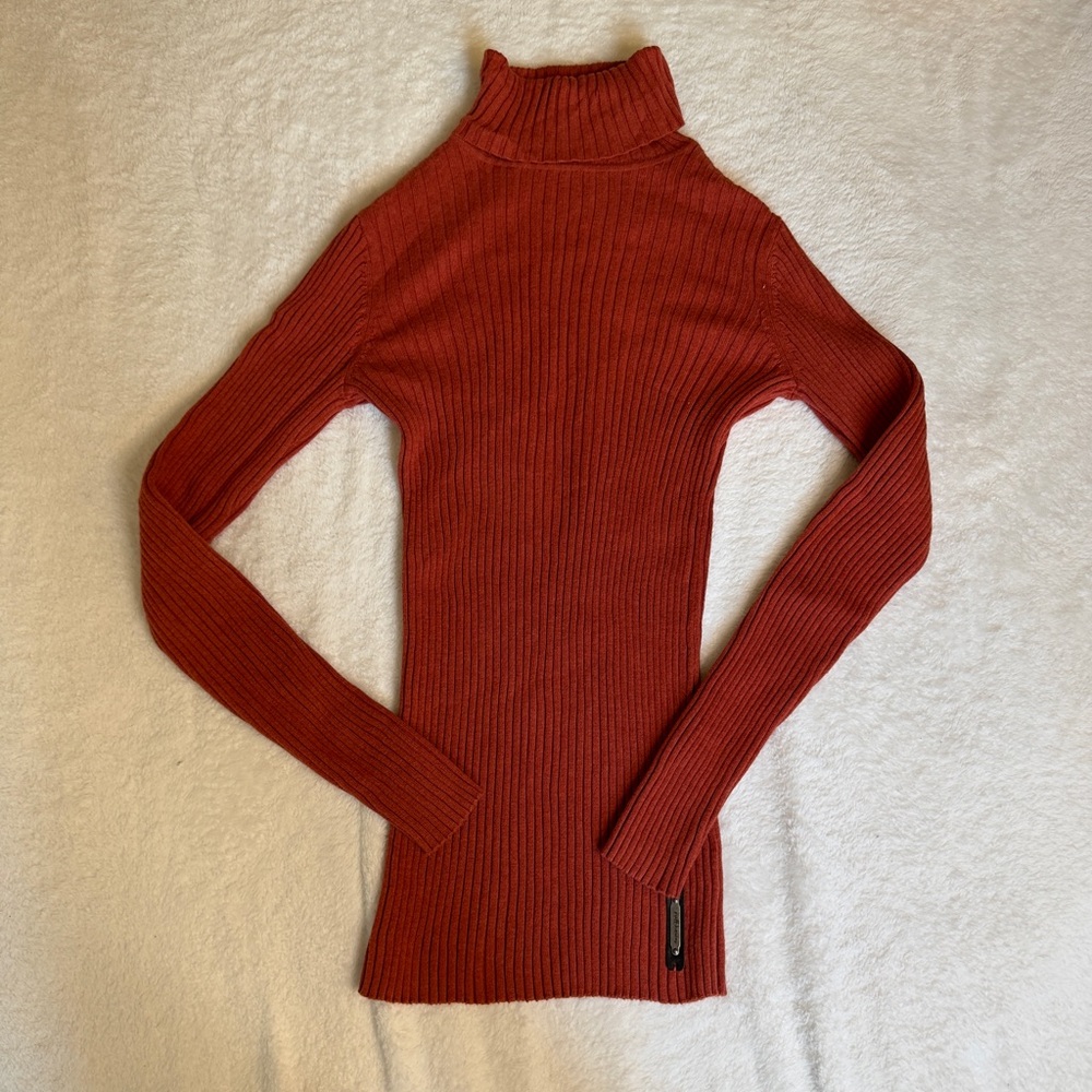 Ruff Hewn orange turtleneck